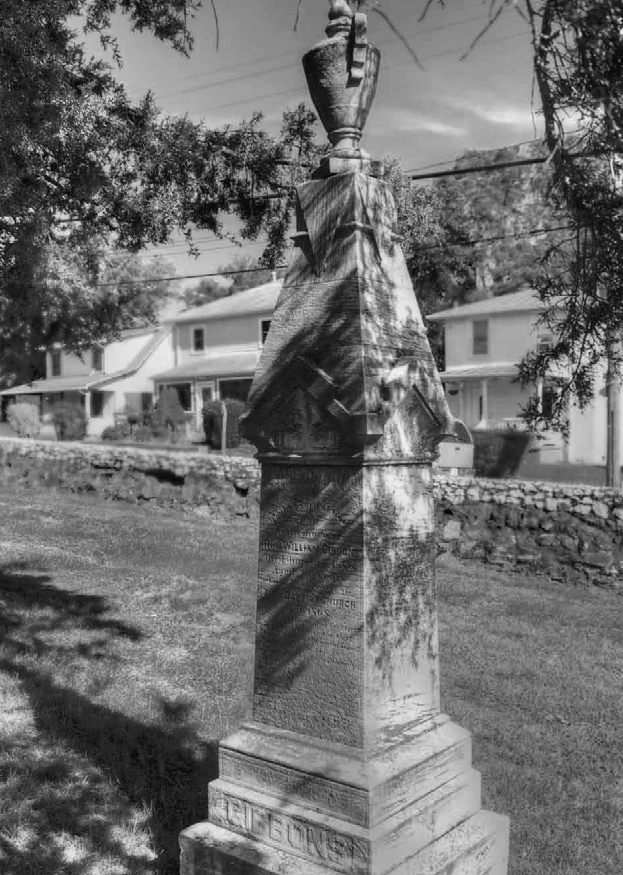 Grave makers of William & Isabell Gibbons