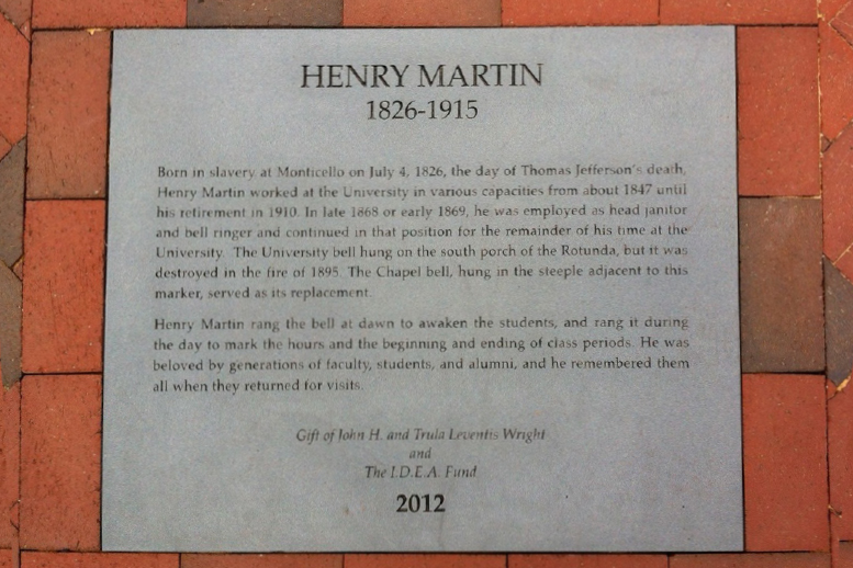 Plaque honoring Henry Martin