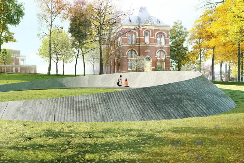 Rendering of finished memorial