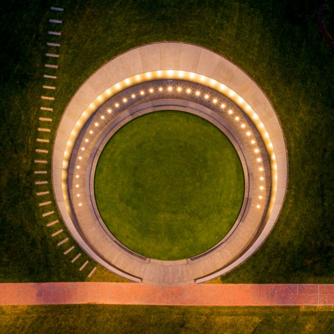 ariel view of Memorial