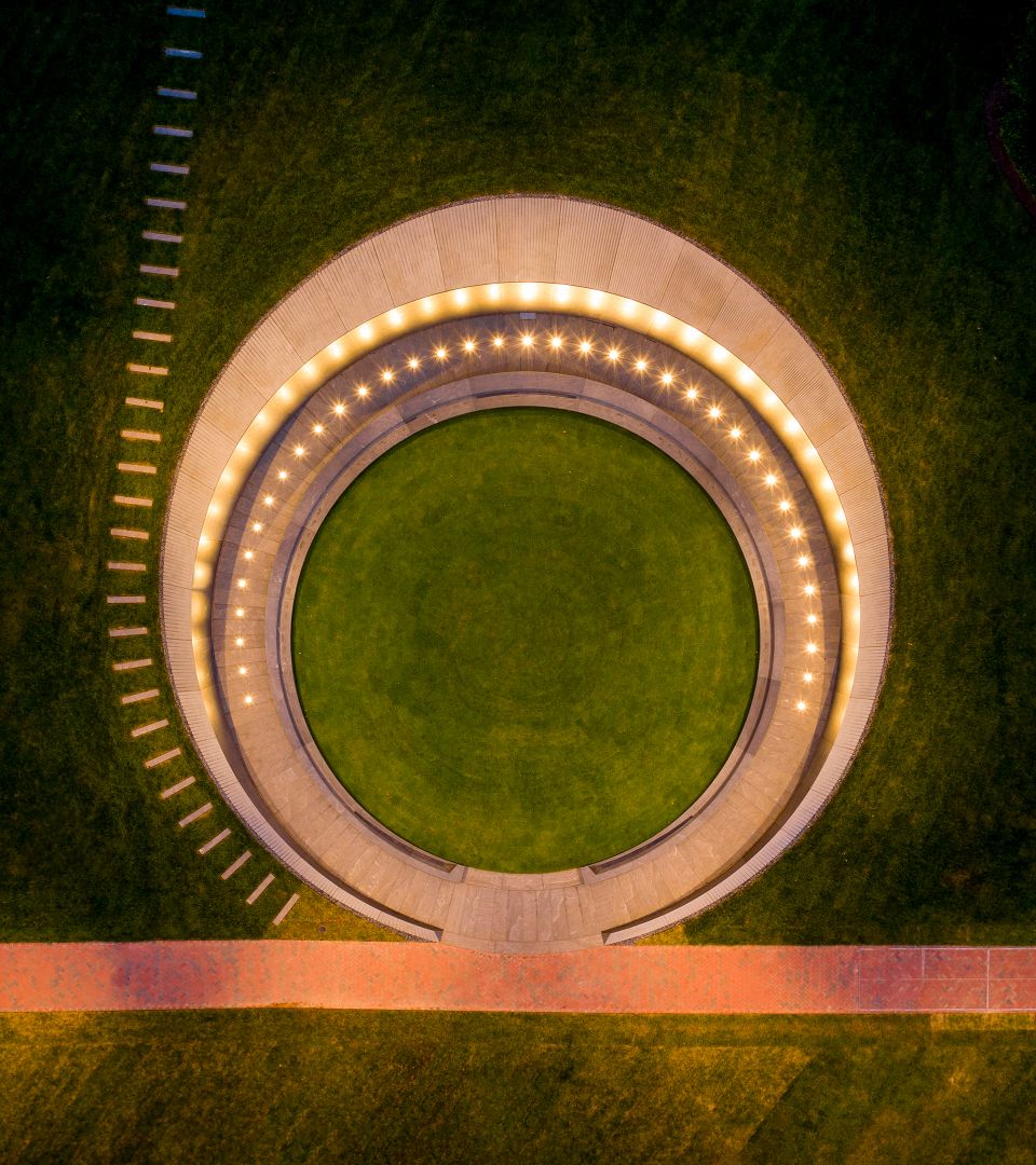 ariel view of Memorial